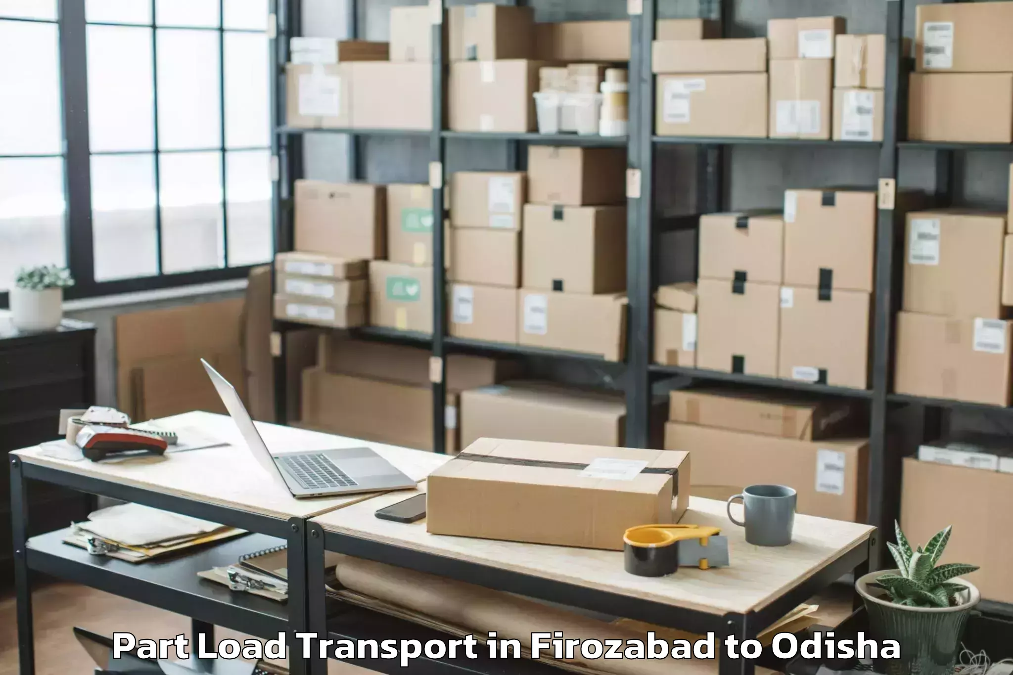 Easy Firozabad to Kalimela Part Load Transport Booking